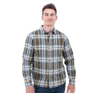 NWT Old Ranch Button Down Shirt Mens Sz L Cotton Short Sleeve Pocket Casual